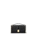 kate spade new york Deco Quilted Leather Mini Flap Chain Crossbody, Black