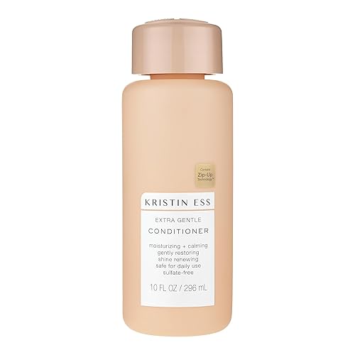 Kristin Ess Hair Extra Gentle Conditioner - Sensitive Skin + Scalp, Cleanses, Nourishing + Calming, Hydrating Conditioner, Vegan, Sulfate Free, Color