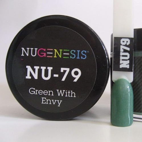 NuGenesis Nail Dipping Powder Color 1.5oz/43g jar - (NU79 GREEN WITH ENVY) Beauty & Personal Care Nugenesis