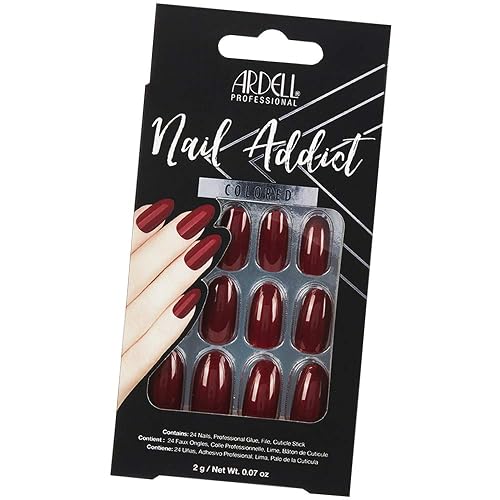 Ardell Nail Addict Artificial Nail Set, Sip of Wine Beauty & Personal Care Ardell