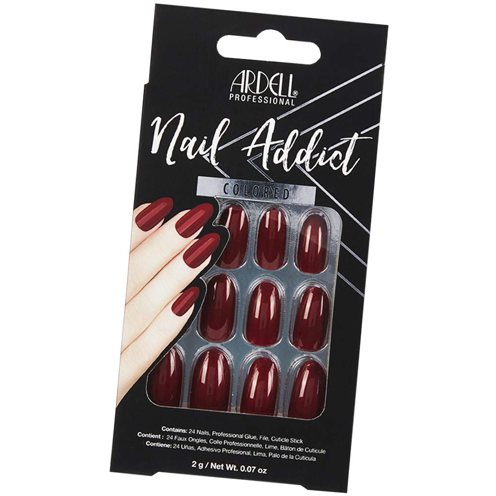 Ardell Nail Addict Artificial Nail Set, Sip of Wine Beauty & Personal Care Ardell