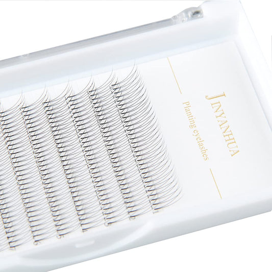 2d Volume Eyelash Extensions Premade Fans Eyelashes Short Stem 0.10mm Thickness C/D Curl 8-14mm Super Soft Handmade Fans Lashes Extensions…