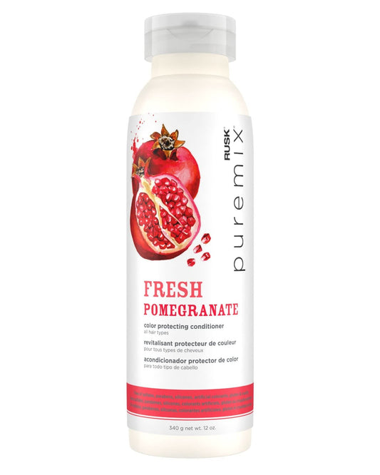 RUSK Puremix Fresh Pomegranate Color Protecting Conditioner for All Hair Types, Prolong Color Radiancy and Shine, Reduces Dryness and Breakage