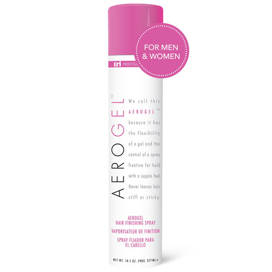 TRIDESIGN Aerogel Hairspray - Strong Hold Hair Finishing Spray for Volumizing & Control, Flexible Styling for All Hair Types, Non-Sticky and Scented