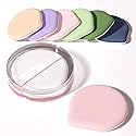 MOHOPE 8Pcs Air Cushion Makeup Puffs for Foundation with Portable Box, No Latex Blending Sponge for Liquid, Cream, Foundation and Powder, Teardrop
