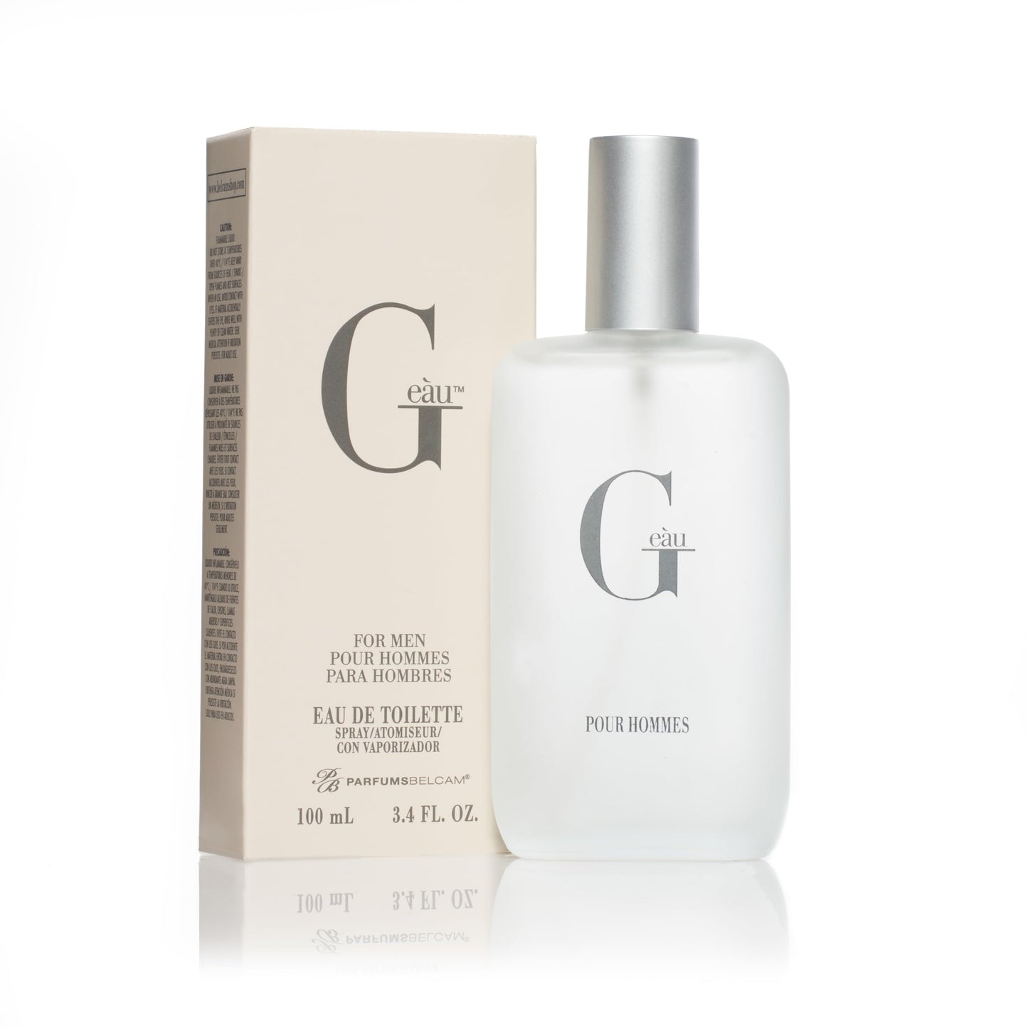 PB ParfumsBelcam G eàu Eau de Toilette Perfume Spray for Men - 3.4 Fl Oz Affordable Long Lasting Cologne, Modern Masculine Scent with Woody Citrus