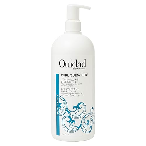 Ouidad Curl Quencher Moisturizing Styling Gel - 33.8 fl oz, Bouncy, Soft & Defined Curls, On-The-Go Style Refresher, Frizz Control, Curl Defining Gel