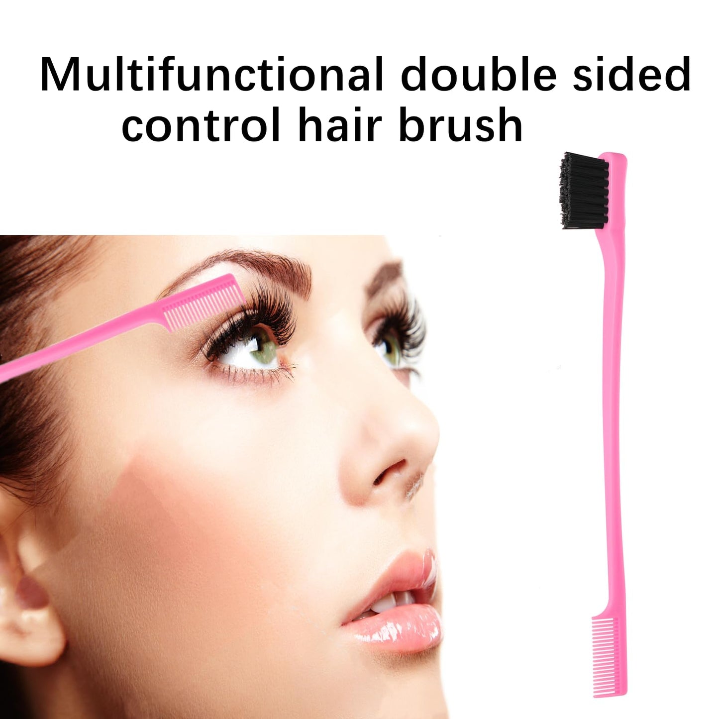 ZVOREI 8Pcs Hair Brushes Set with 4Pcs Topsy Hair Tail Tools 1Pcs Bristle Teasing Hair Brush 1Pcs Edge Control Brush 2Pcs Metal Pin Rat Tail Combs