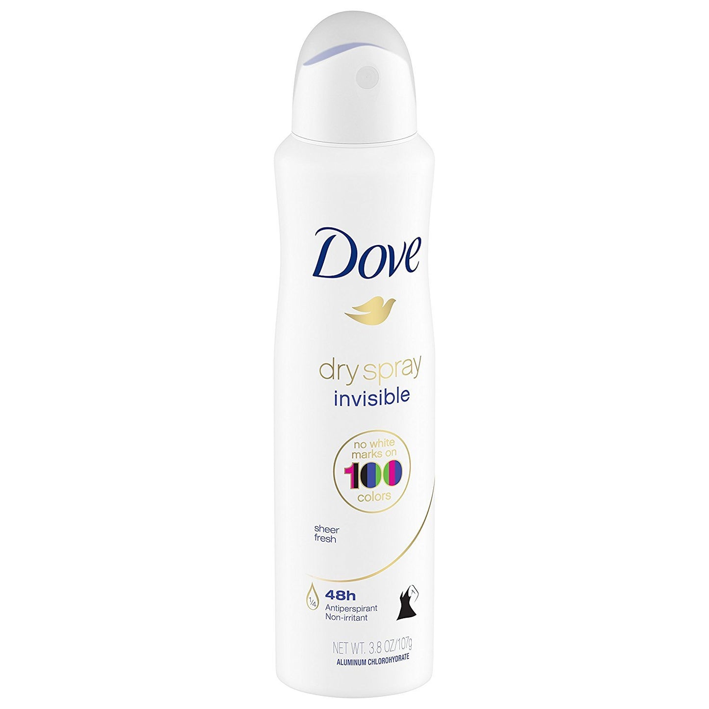 Dove Dry Spray Antiperspirant - Invisible - Sheer Fresh - Net Wt. 3.8 OZ (107 g) Per Can - Pack of 3 Cans Beauty and Personal Care Dove