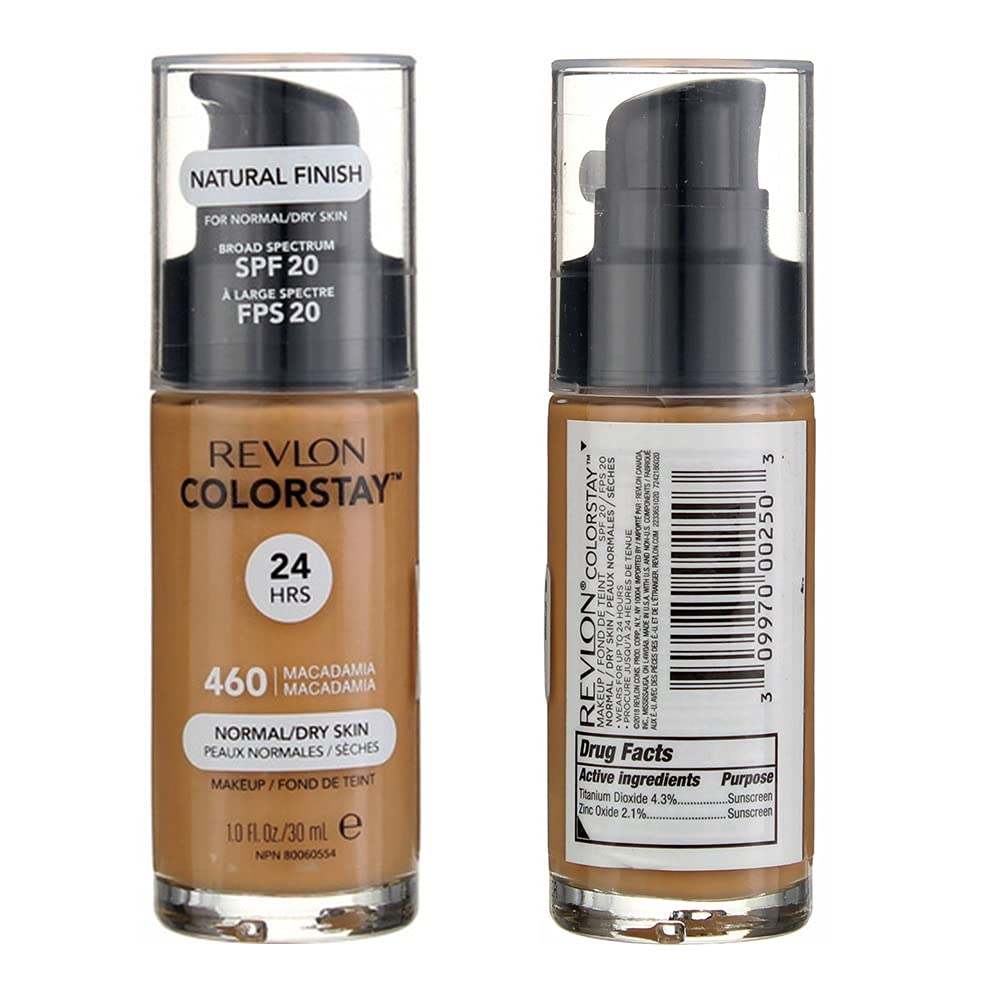 Pack of 2 Revlon ColorStay Makeup for Normal/Dry Skin Skin SPF 20, Macadamia (460)2