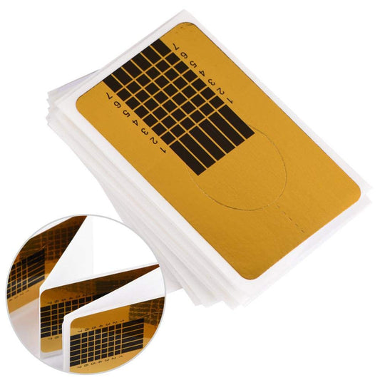 50Pcs Self-Adhesive Nail Art Extension Base Film UV Tool, Perfectly Shaped Nail Extension Stickers, Suitable for Professional Nail Technicians Beauty & Personal Care HURRISE
