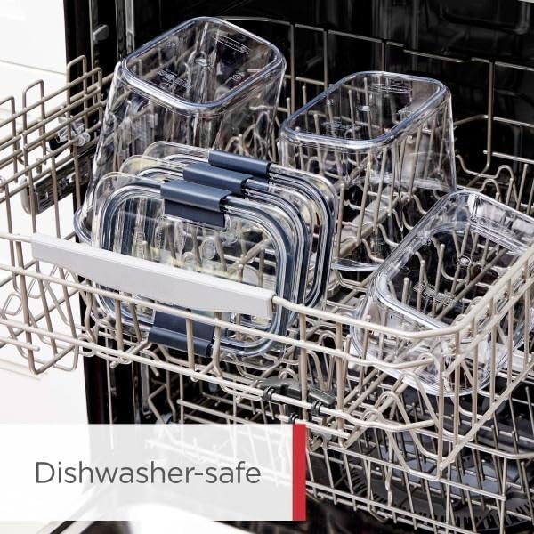 Rubbermaid Brilliance Pantry, Clear and Airtight Food and Pantry Storage Containers two sets of 7 pieces (14 piece set total)