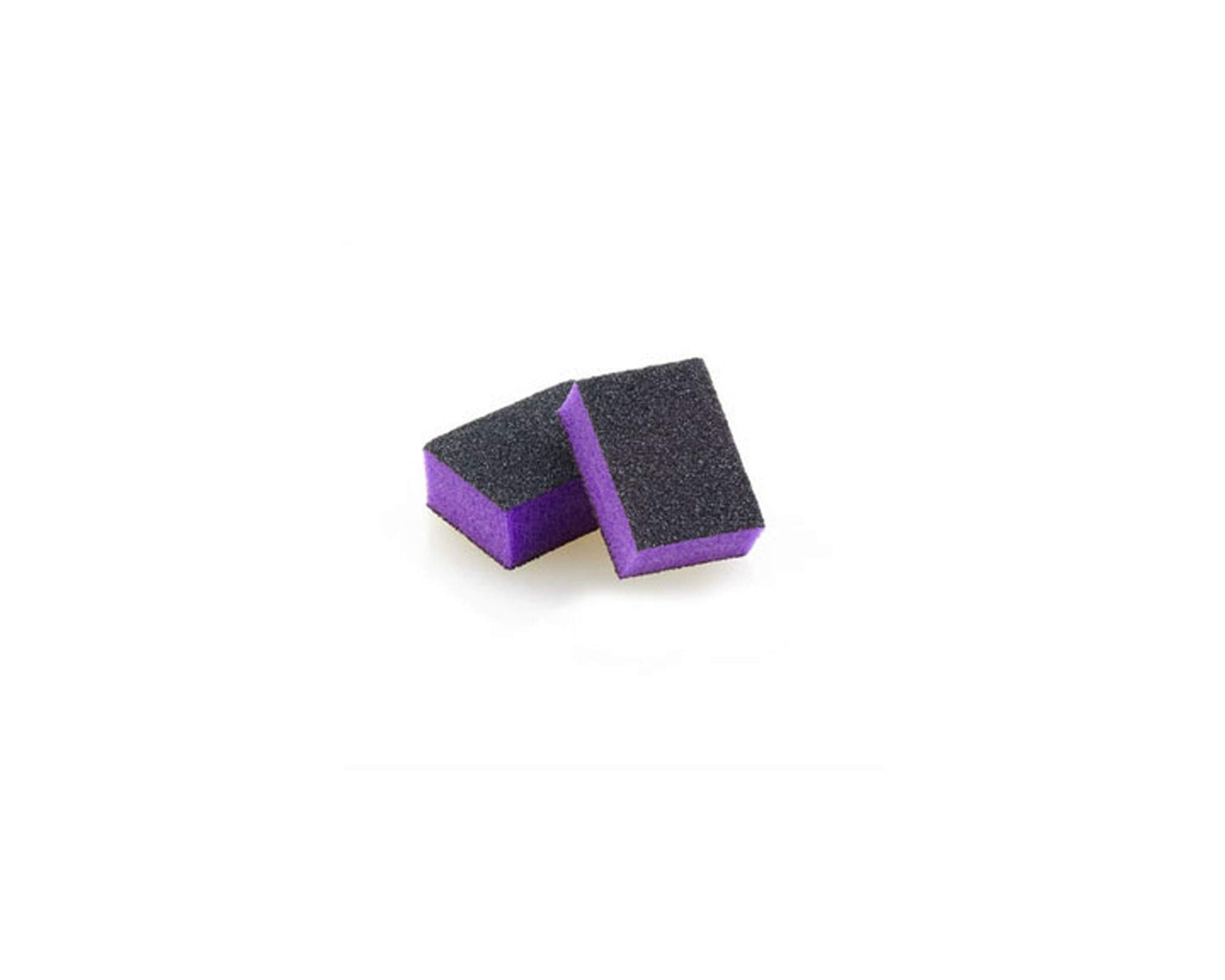 PrettyClaw | 40pc Mini Disposable Nail Buffer Blocks 80/80 Black Grit Purple Buffing Sanding Nail File 2 Sided