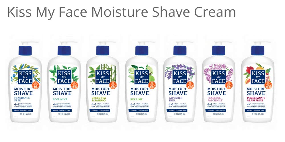 Kiss My Face Moisture Shave Shaving Cream, Key Lime Shaving Soap, 11 oz (pack of 4) Beauty and Personal Care Kiss My Face