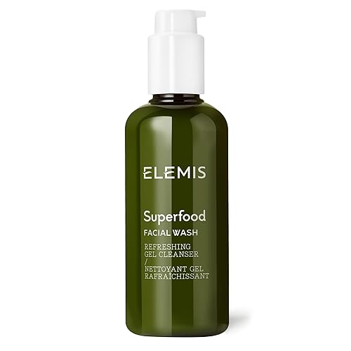 ELEMIS Superfood Facial Wash 200ml, Daily Gel Cleanser with Prebiotics for Glowing, Balanced Skin, Hydrating Cleanser for Face