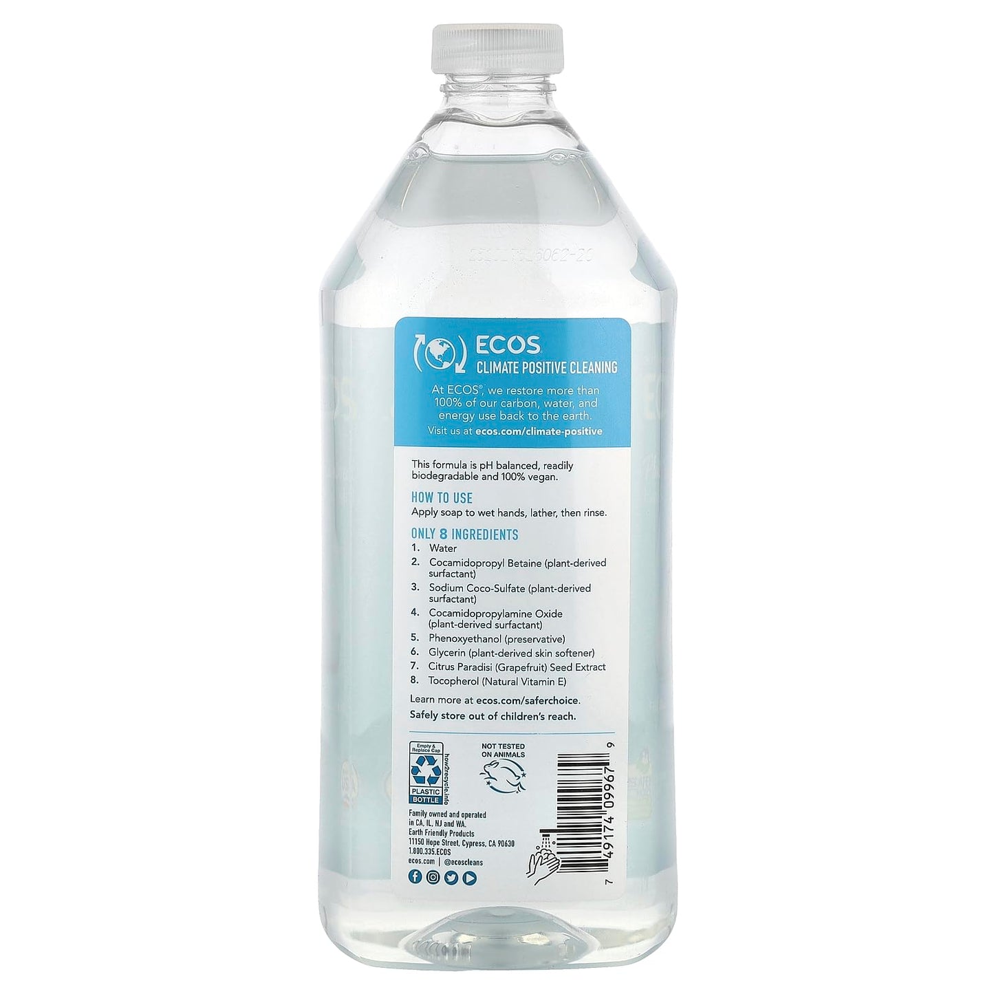 ECOS Free And Clear Hand Soap Refill, 32 FZ Beauty & Personal Care ECOS
