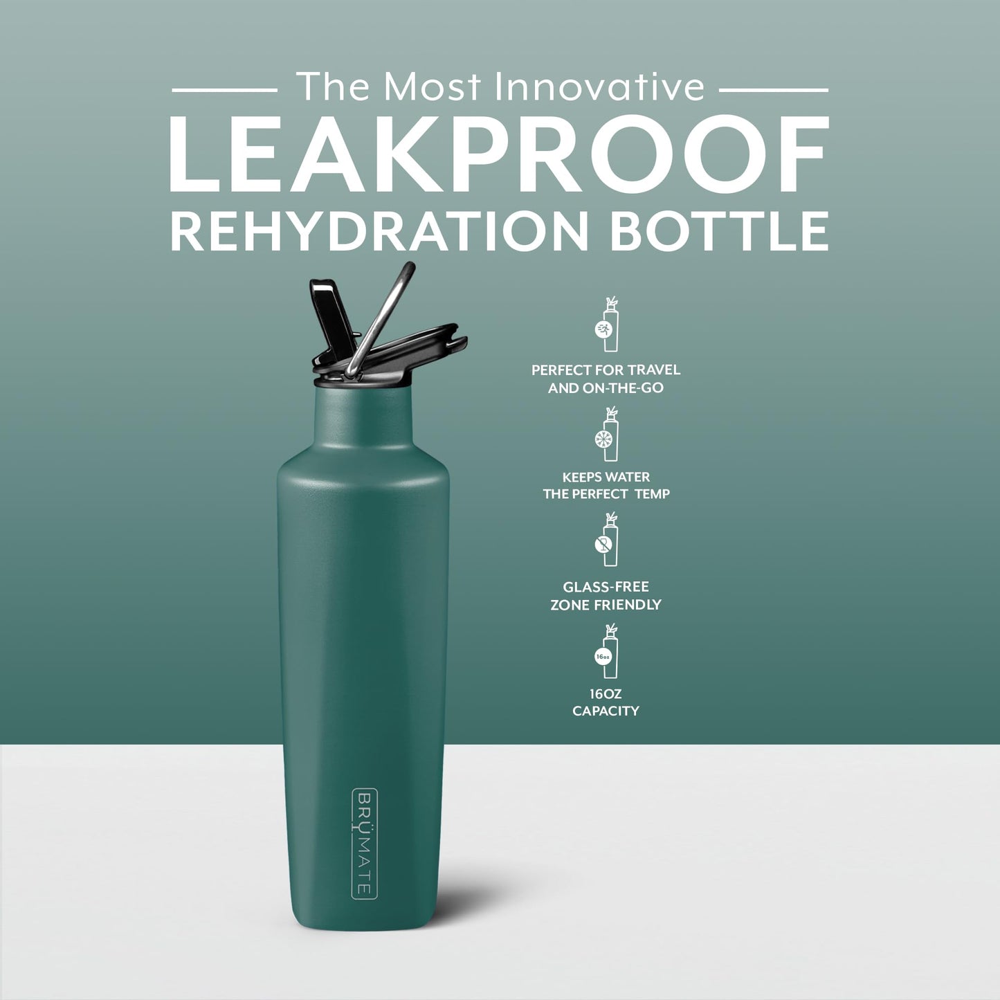 BrüMate ReHydration Mini Kids Water Bottle | 100% Leakproof Insulated Water Bottle for Kids with Straw | Stainless Steel Water Canteen | Perfect Kids