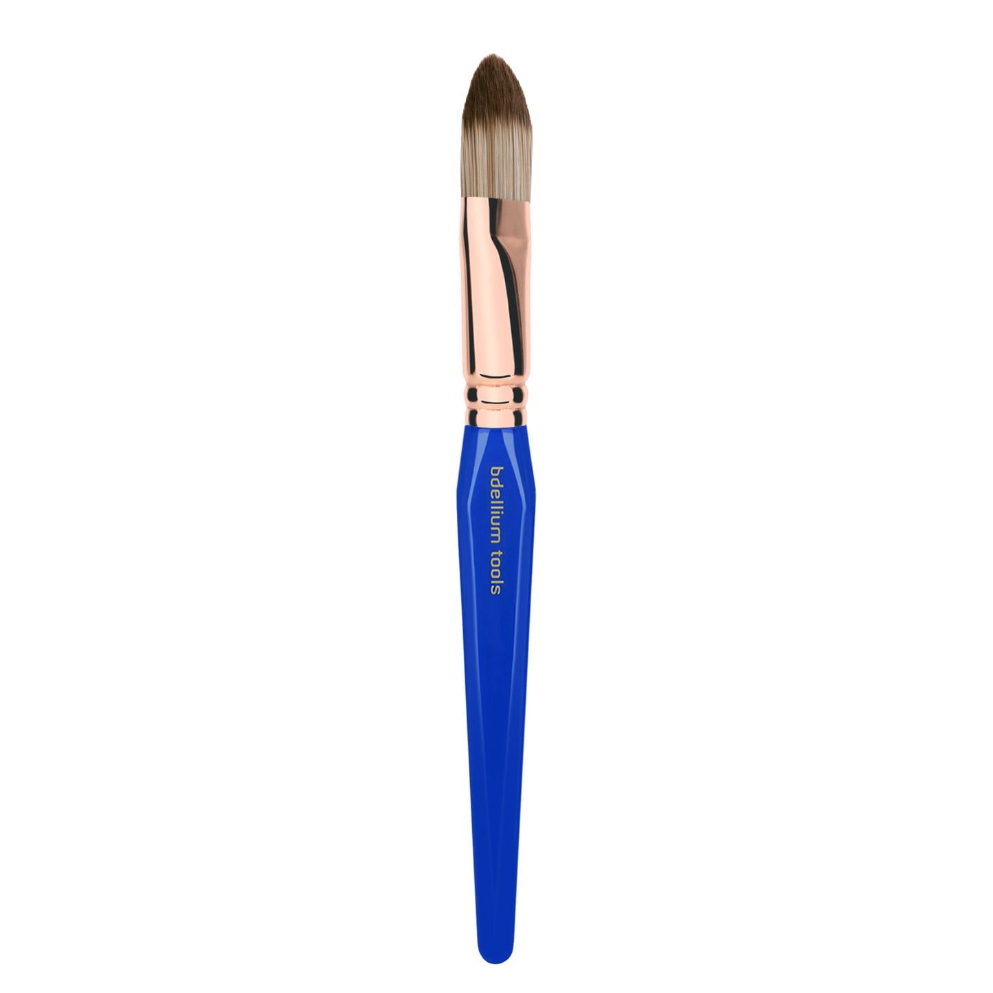 Bdellium Tools Professional Makeup Brush - Golden Triangle 948 Foundation - With All Vegan and Soft Synthetic Fibers, For Foundation (Blue, 1pc)