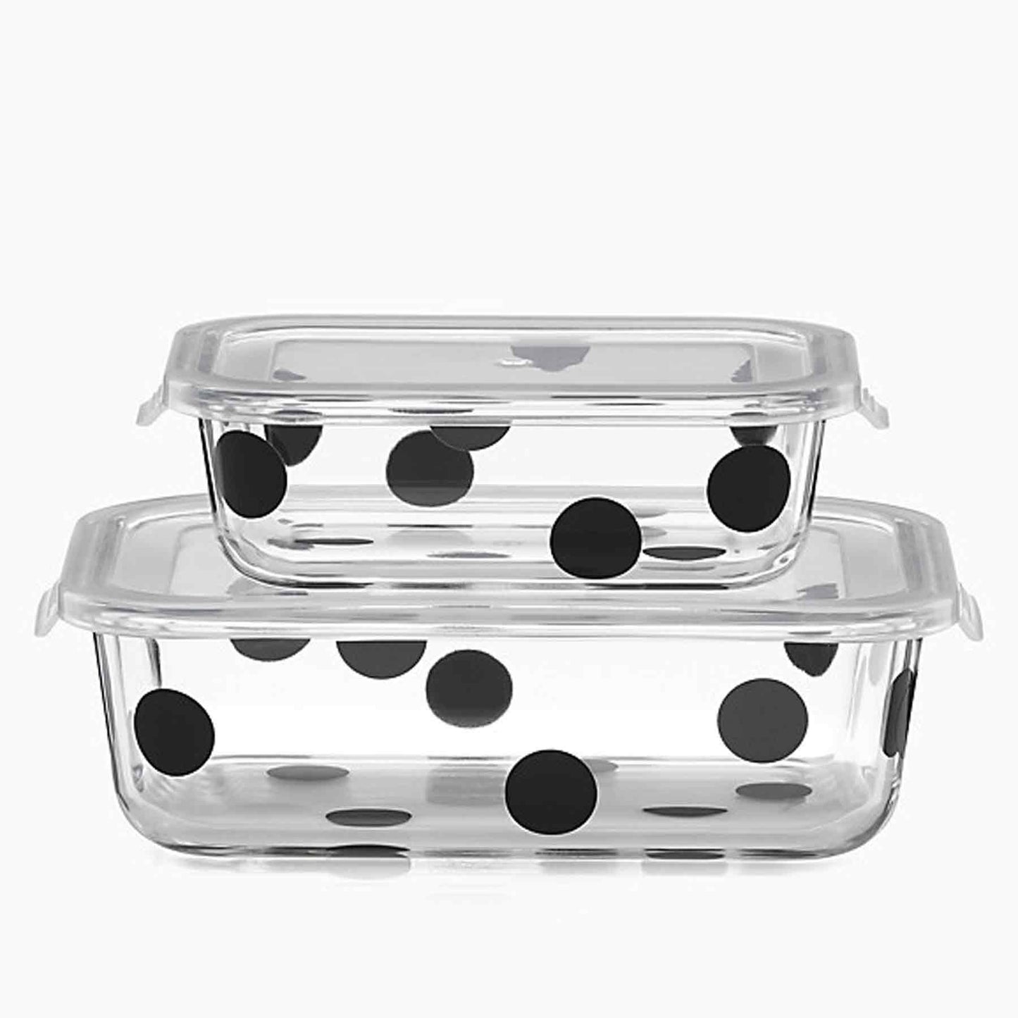 kate spade new york Deco Dot 2-piece Rectangular Food Storage Set