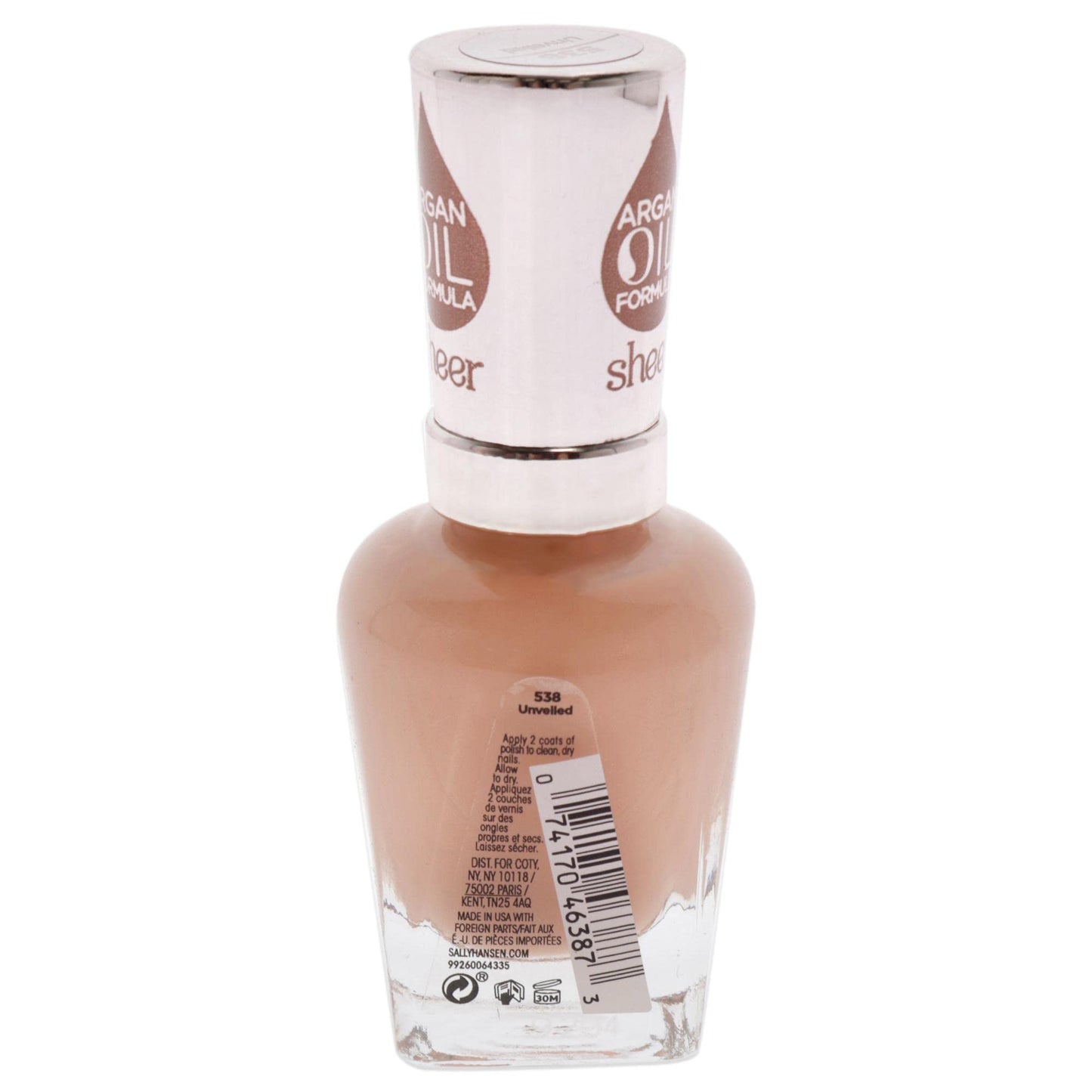Sally Hansen Color Therapy Lacquer Nail Polish, Unveiled, 0.5 Fl. Oz. Beauty & Personal Care Sally Hansen