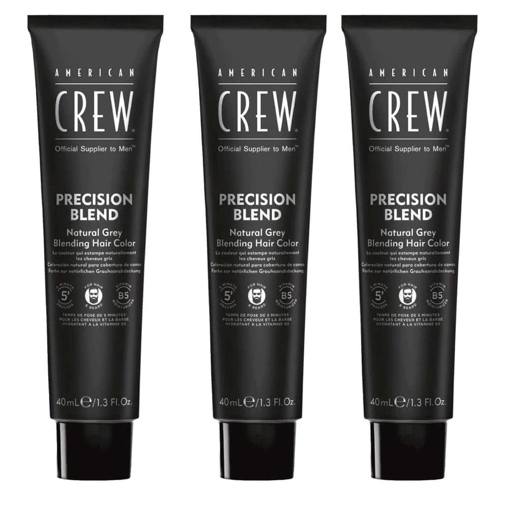 American Crew Men's Temporary Hair Color, Temporary Hair Dye, Natural Gray Coverage, Light, 1.35 Fl Oz