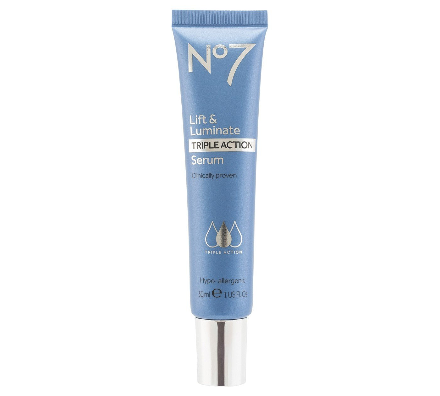No7 Lift & Luminate Triple Action Face Serum - Collagen Peptide Anti Wrinkle Serum + Brightening Emblica & Vitamin C Face Serum + Pro Retinol Skin