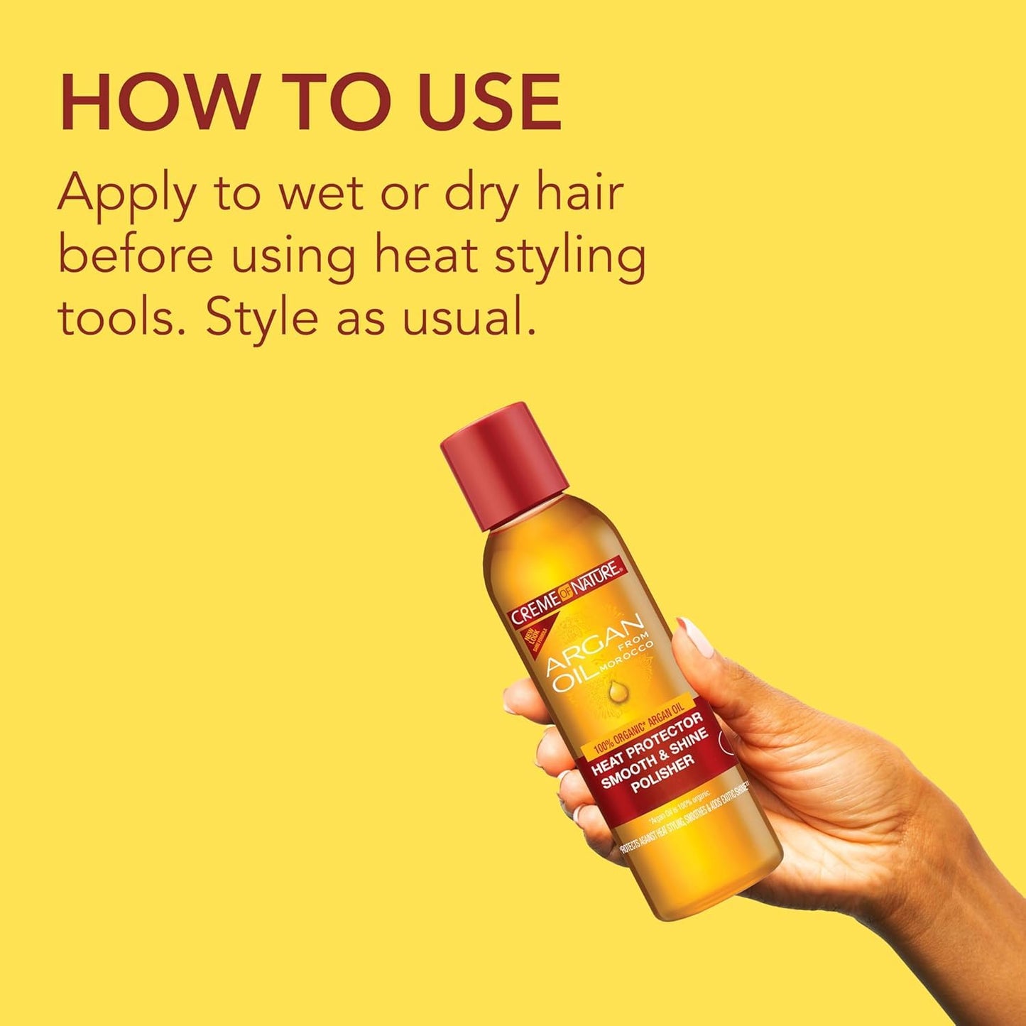 Creme Of Nature Argan Oil Smooth & Shine Polisher 4 Ounce (118ml) (2 Pack)