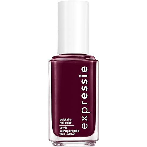 essie expressie Quick-Dry Nail Polish, 8-Free Vegan, Sk8 with Destiny, Plum, All Ramped Up, 0.33 Ounce