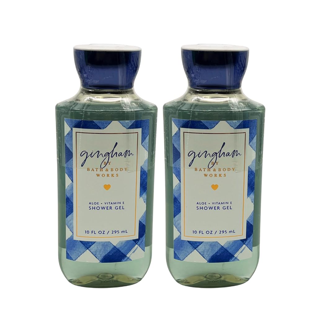 Bath & Body Works Gingham Shower Gel - Gift Pack for Holiday - Pack of 2