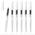 KAIQIKAIXI 6 White Eyeliner Pencils Professional Use as Highlighter, Soft, Waterproof, Long-Lasting Eyeshadow, Eye Brightener,Eye Shadow Pencil, Lip