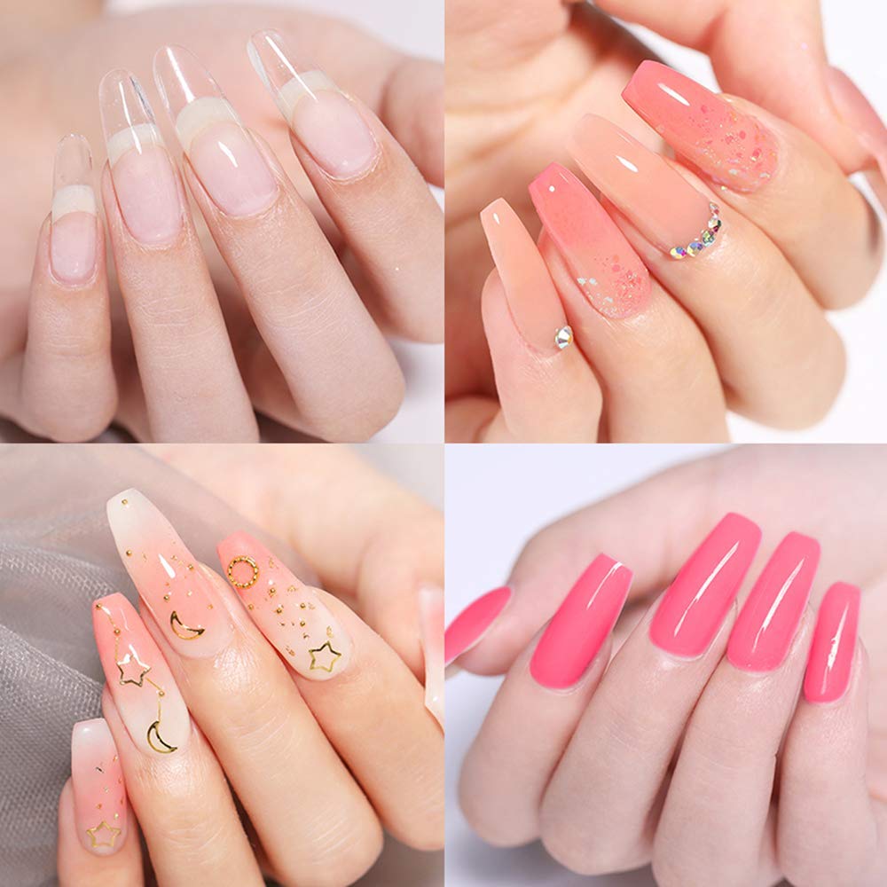 DNHCLL 600 PCS 12 Sizes False Toenails Full Cover Artificial French Acrylic Toenails for Nail Salons and DIY Nail Art (Natural)