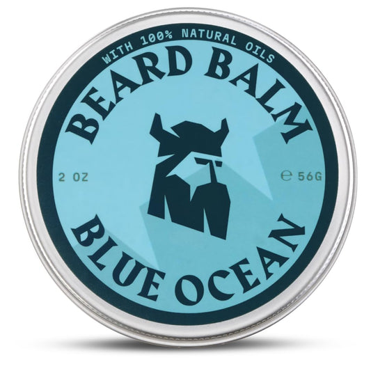 Striking Viking Beard Balm for Men -2 Oz (1 Pack), Blue Ocean - Leave in Beard Conditioner - Styling Balm Made with Naturally Derived Beard Butter Beauty and Personal Care Striking Viking Default Title