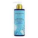 SpaScriptions Marine Moisture Sea Foam Facial Cleanser, Hydrating Foaming Face Cleanser, Purifying Daily Face Wash, Moisturizing, with Squalene