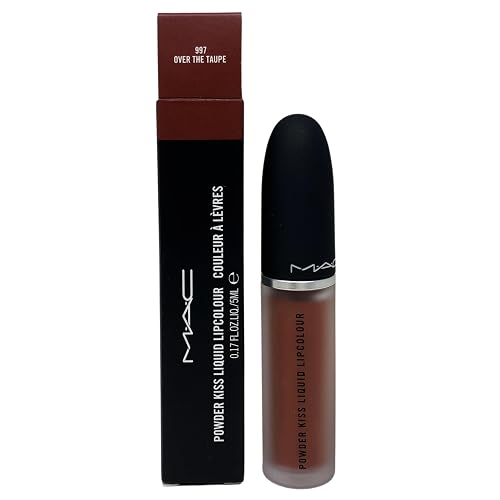 M·A·C Cosmetics Powder Kiss Liquid Lipcolour - 997 Over The Taupe (0.17 fl oz / 5 mL)
