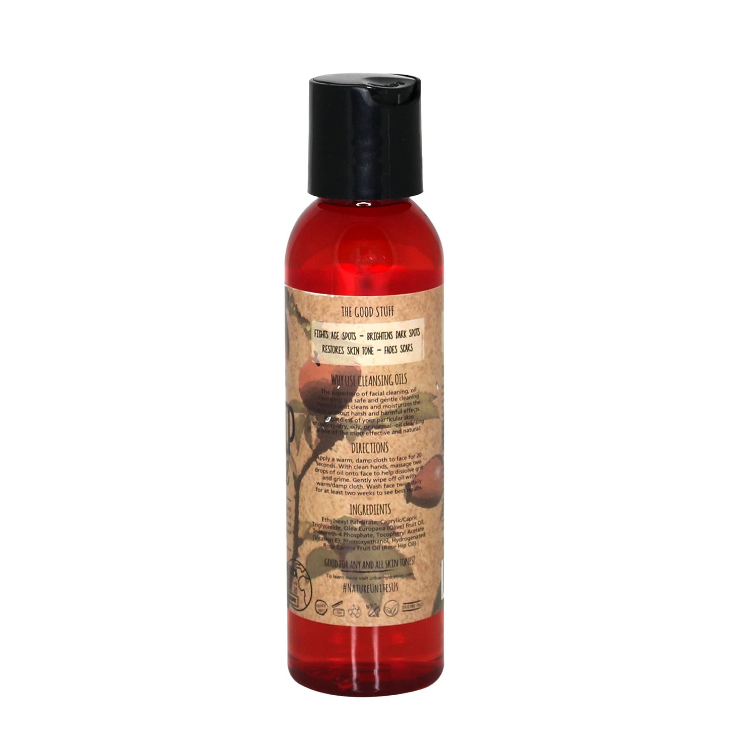 Urban Hydration Spot & Scar Rosehip and Olive Soothing Face Cleansing Oil | Cleans, Smooths Fine Lines and Wrinkles, Hydrates & Protects, Evens Skin