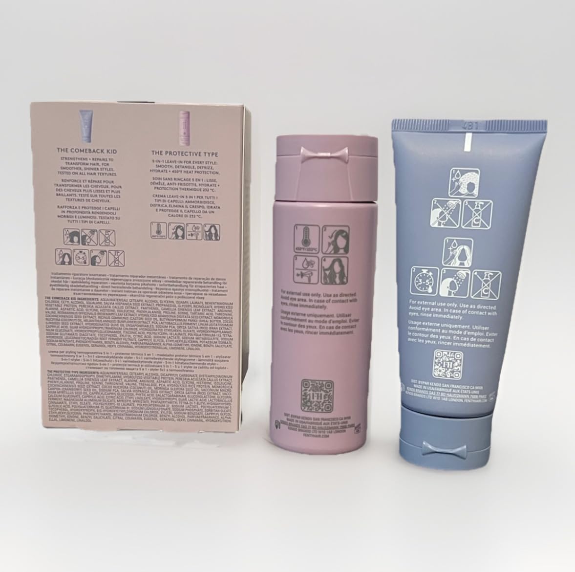 Instant Damage Repair & Heat Protect Set by Fenty Hair