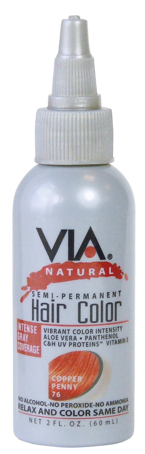 [VIA NATURAL] SEMI-PERMANENT HAIR COLOR RINSE W/ALOE VERA #64 RUBY RED