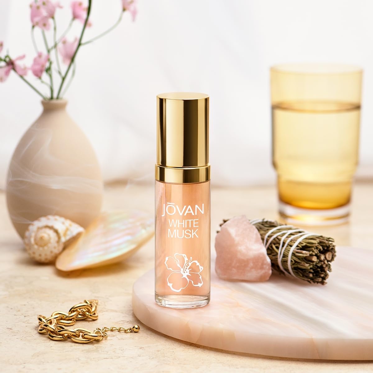 Jovan White Musk for Women Eau de Cologne Spray 2 fl oz (Pack of 1), Notes of Jasmine, Musk, and Amber, Women's Fragrance, Long Lasting, Everyday