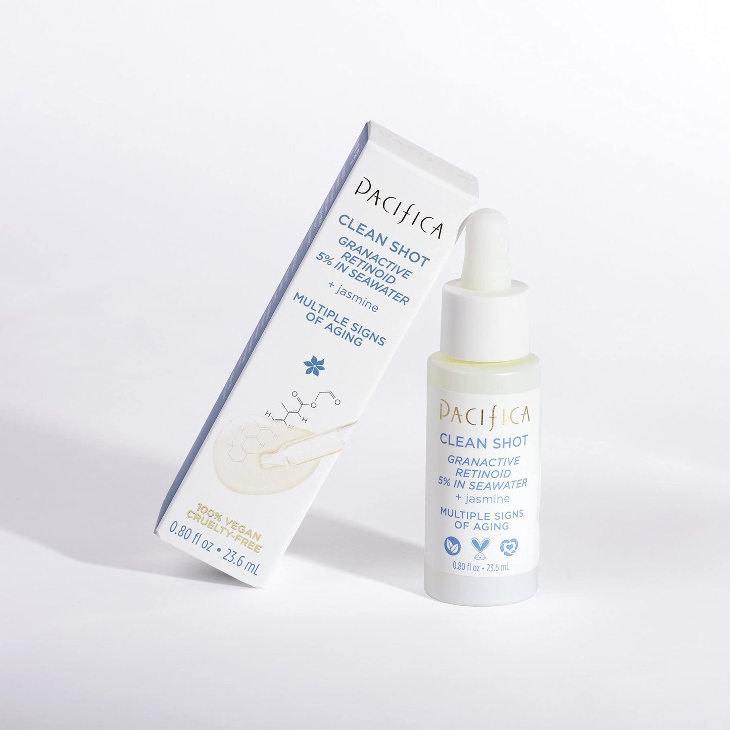Face Serum by Pacifica - Clean Shot Granactive Retinoid 5% Solution - Anti-Aging Facial Serum with Advanced Retinoid Complex for Fine Lines & Smoother