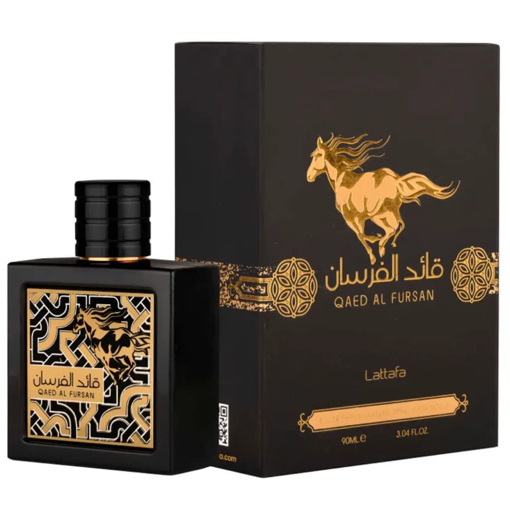 Lattafa Qaed Al Fursan - Oriental, Fruity, Fresh, Amber Wood - Eau de Parfum Long-Lasting Fragrance for Unisex, 3.40 Ounce / 100 ml Beauty and Personal Care Lattafa Default Title