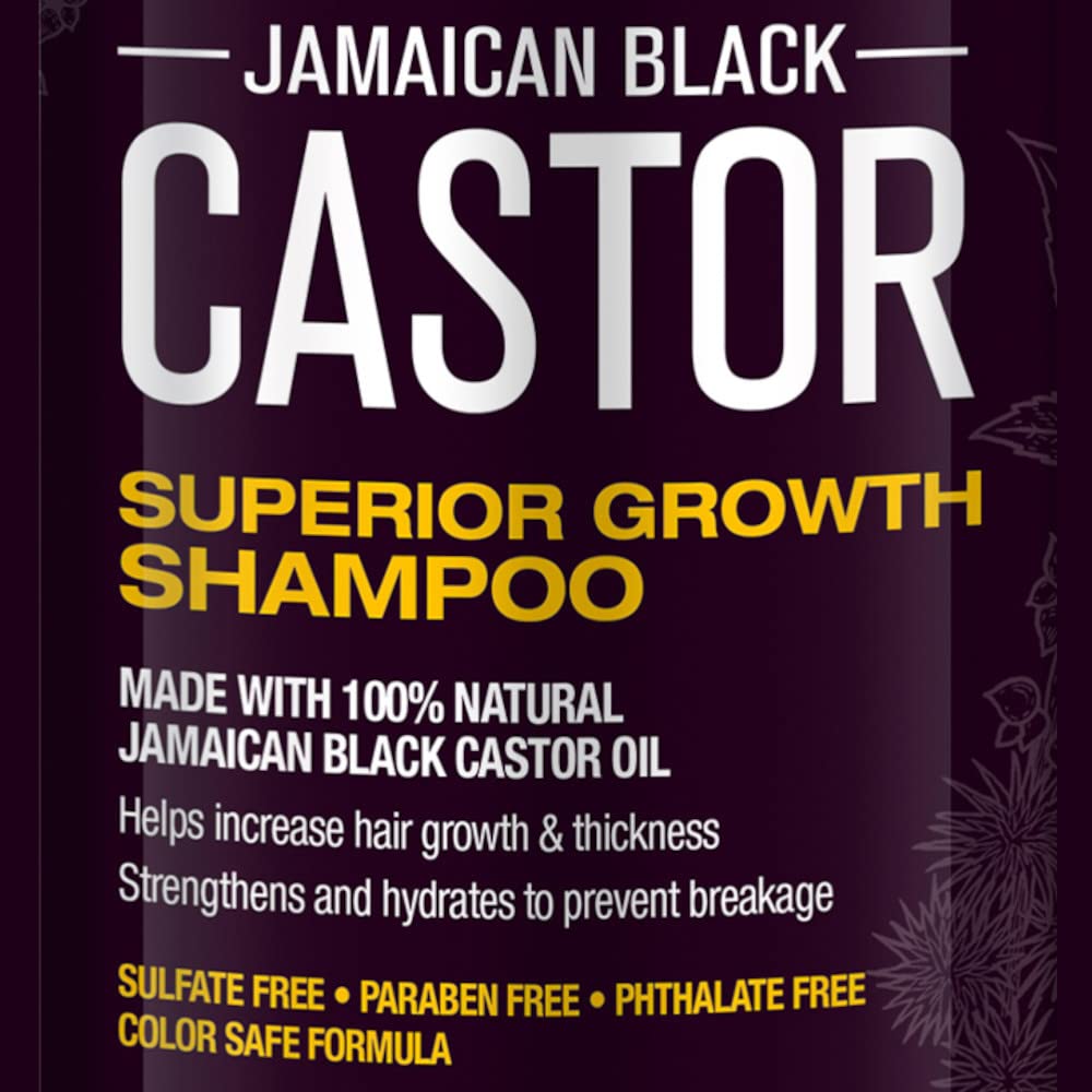 Hair Chemist Superior Growth Jamaican Black Castor Shampoo 33.8oz & Conditioner 33.8oz - 2-PC Shampoo & Conditioner for Hair Growth