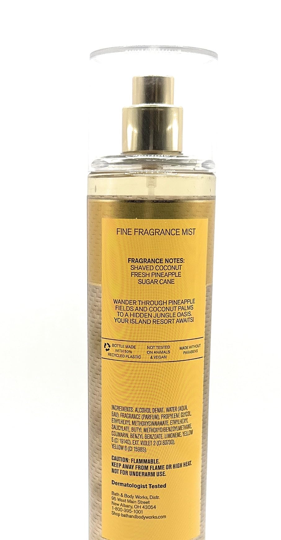 Bath & Body Works Coconut Pineapple Fine Fragrance Mist 8 Fluid Ounce Body Spray