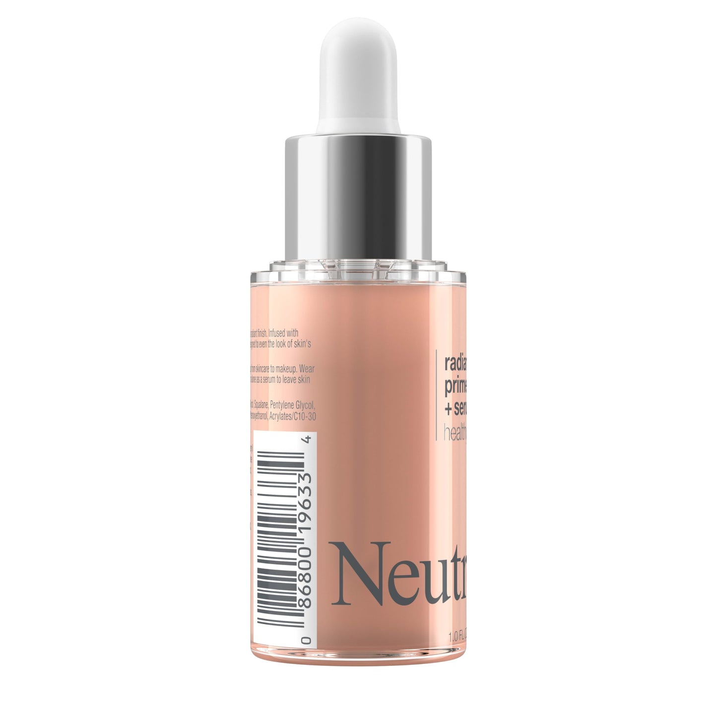 Neutrogena Healthy Skin Radiant Booster Primer & Serum, Skin-Evening Serum-to-Primer with Peptides & Pearl Pigments, Evens the Look of Skin's Tone