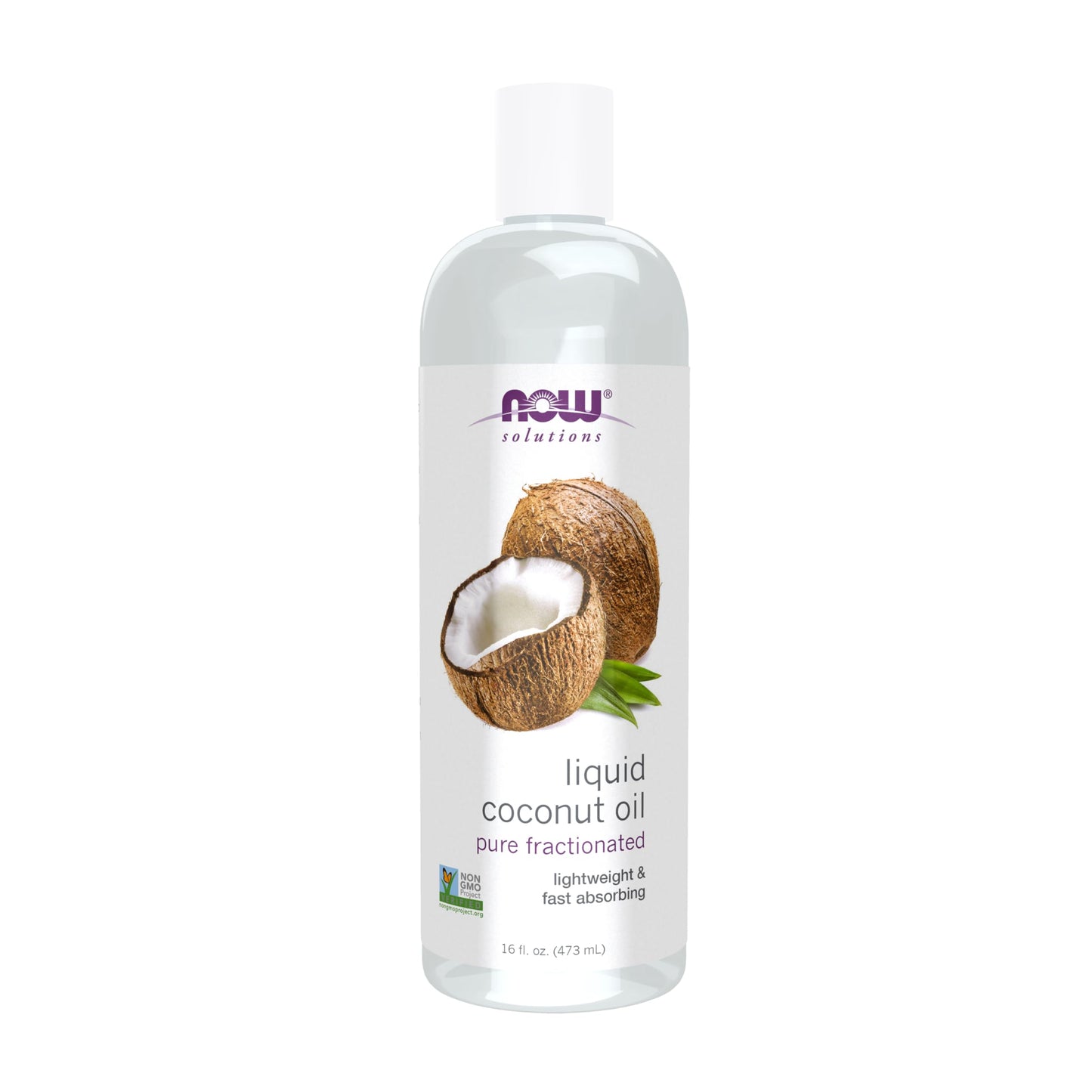 NOW Foods Solutions, Liquid Coconut Oil, Light and Nourishing, Promotes Healthy-Looking Skin and Hair, 16-Ounce Beauty and Personal Care NOW Foods Default Title