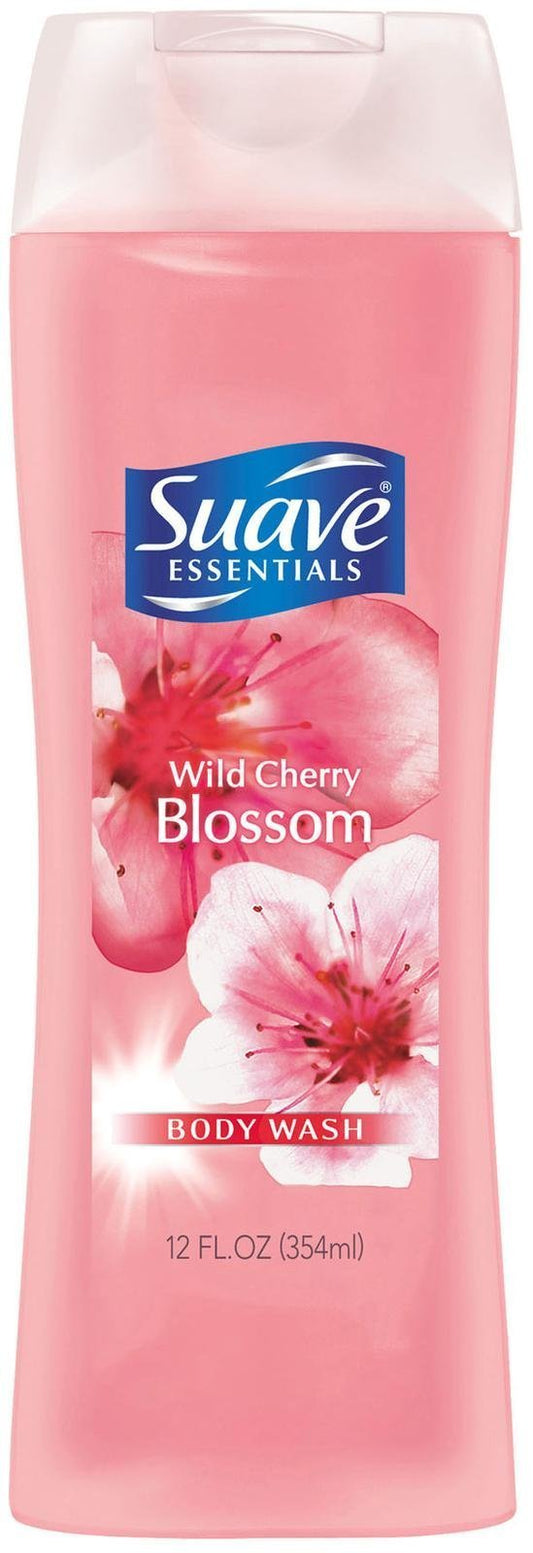 Suave, Essentials Body Wash 12oz, wild cherry blossom, 12 Fl. Oz