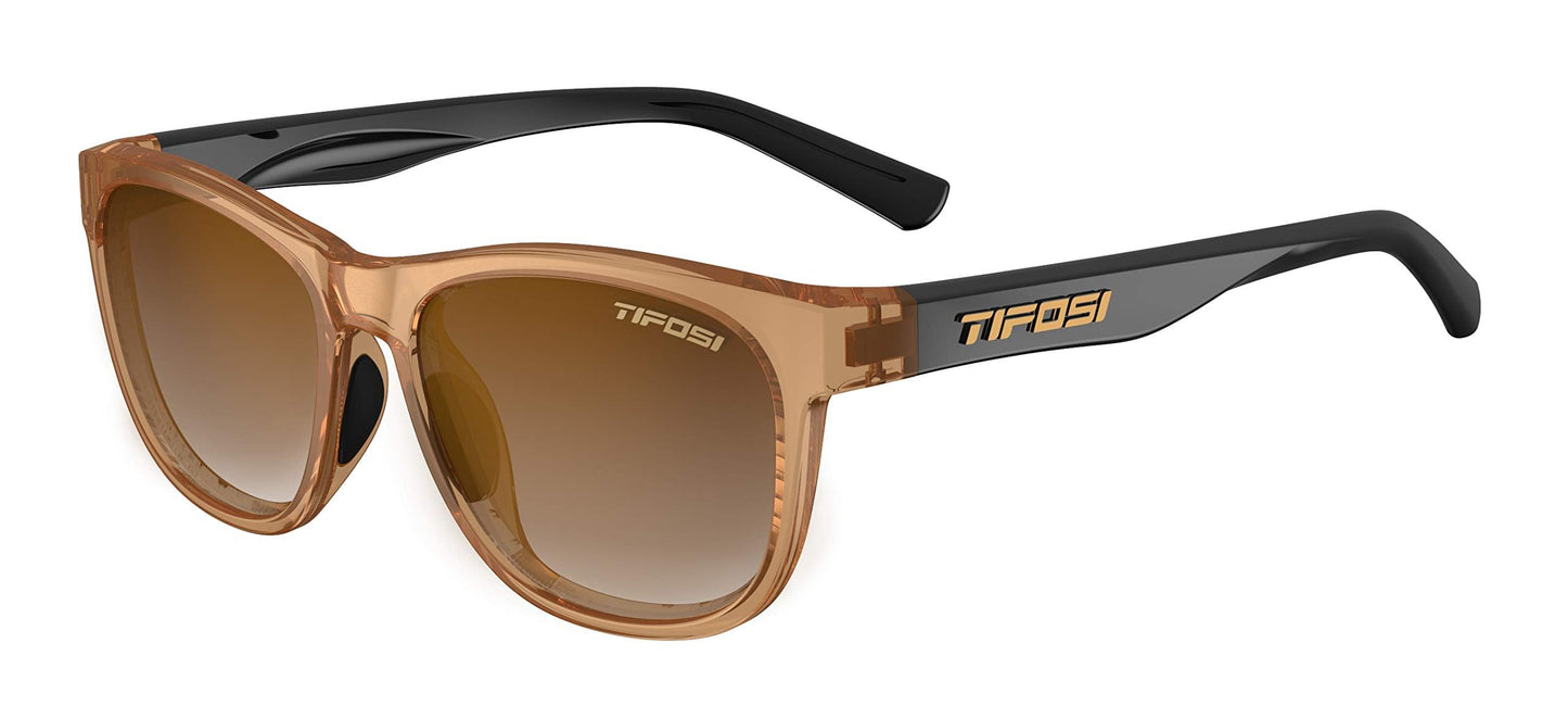 Tifosi Optics Swank Sunglasses (Crystal Brown-Onyx/Brown Gradient Lens)