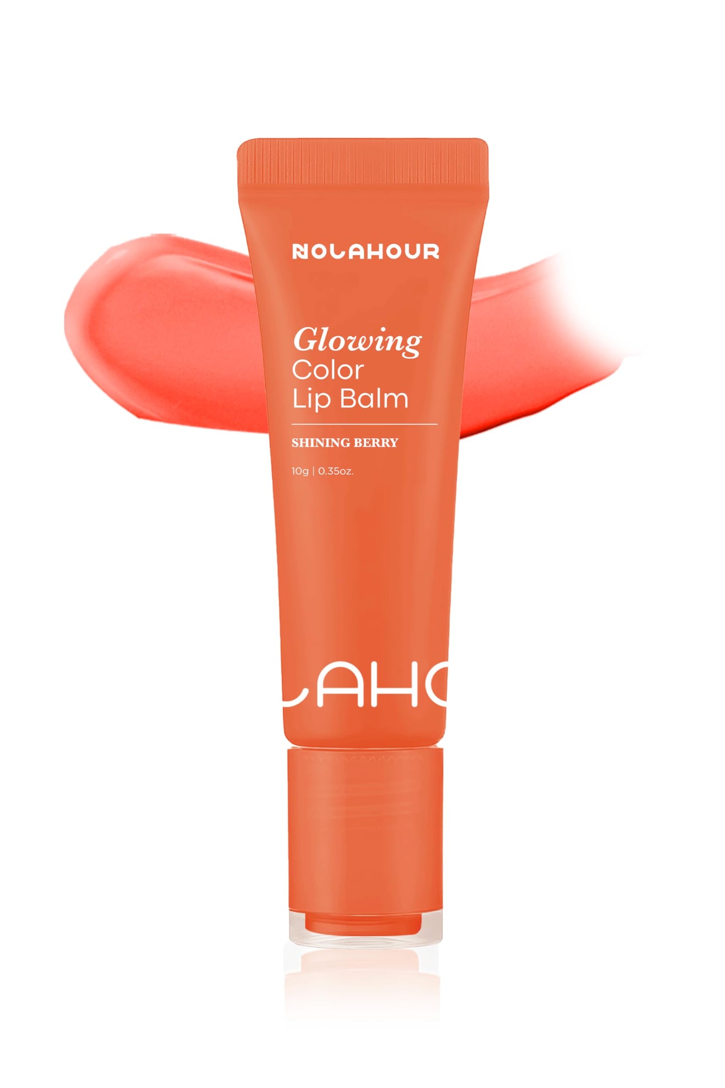 NOLAHOUR Glowing Color Lip Balm 0.35 Oz - Hydrating Lip Balm Lip Gloss for Girls - Vegan Lip Balm & Lip Plumping Gloss - Lip Glowy Balm & Lip Care Beauty and Personal Care NOLAHOUR