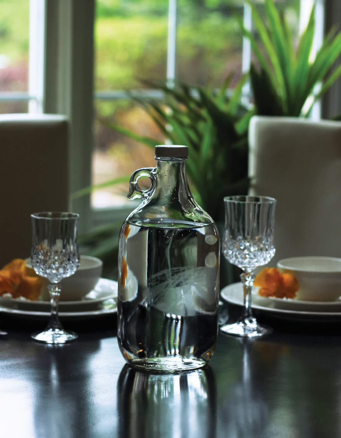 New Wave Enviro Products Glass Bottle, Clear, 1-Gallon