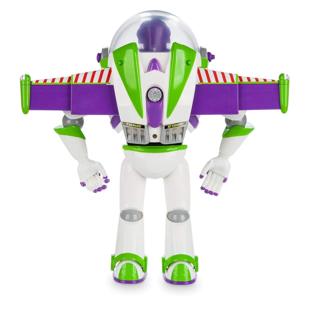 Disney Store Official Buzz Lightyear Interactive Talking Action Figure from Toy Story, Features 10+ English Phrases, Interacts with Other Figures