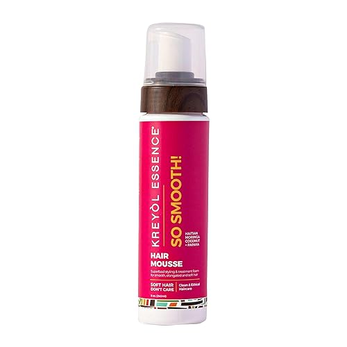 Kreyol Essence - 8 Oz Moringa Styling SCULPT + SMOOTH HAIR MOUSSE, Haitian Moringa Coconut Papaya, Hair Care